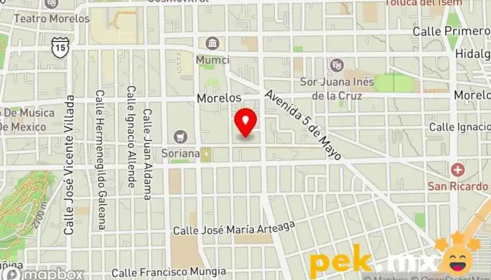 mapa de Sermulti Electrificaciones Electricista en Toluca de Lerdo