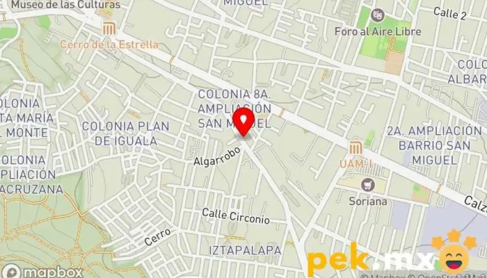 mapa de Serv. Electronico Electricista en Iztapalapa, Ciudad de México