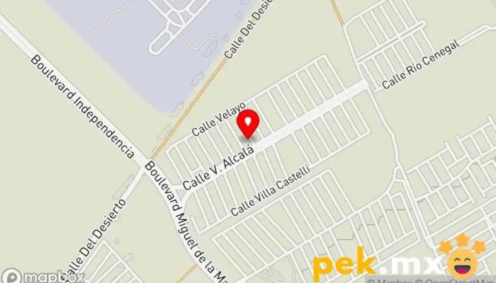 mapa de Servicio Castillo Persona de mantenimiento en Juárez