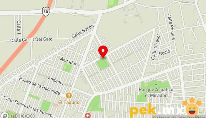 mapa de Servicio de Electricidad Doméstica El Michoacano Electricista en San Buenaventura