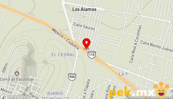 mapa de Servicio de plomeria y electricidad sosa Persona de mantenimiento en Los Álamos