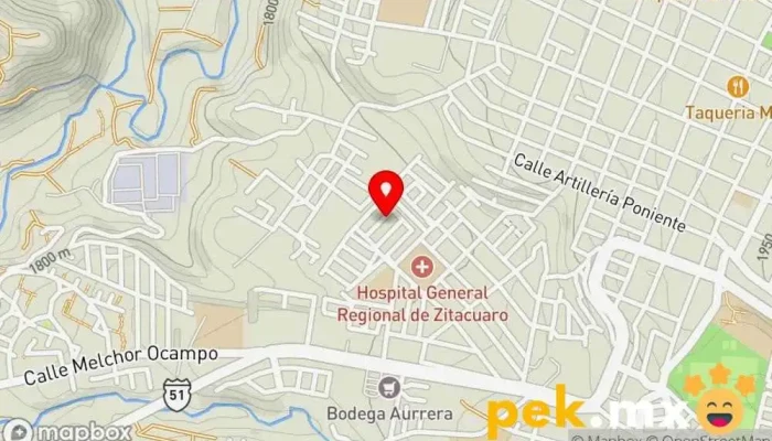 mapa de Servicio de plomeria y electridad Electricista en Zitácuaro