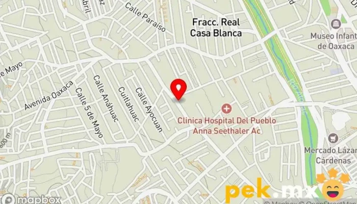 mapa de Servicio Electrico Automotriz Aguilar Taller de reparación de automóviles en Oaxaca de Juárez