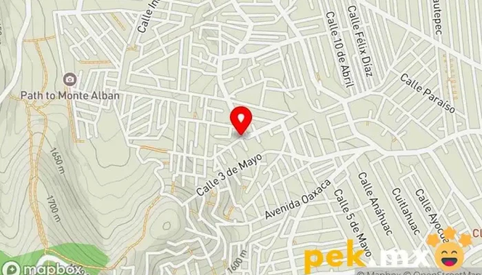 mapa de Servicio eléctrico automotriz Taller de reparación de automóviles en Oaxaca de Juárez