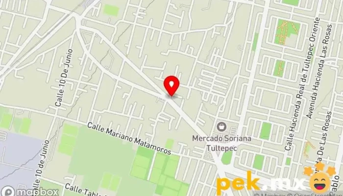 mapa de Servicio Eléctrico Benitez Taller de reparación de automóviles en Santiago Teyahualco