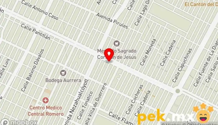 mapa de Servicio eléctrico CELIS Servicio de reparación de sistemas eléctricos para automóviles, Taller de reparación de automóviles en Cdad. Nezahualcóyotl