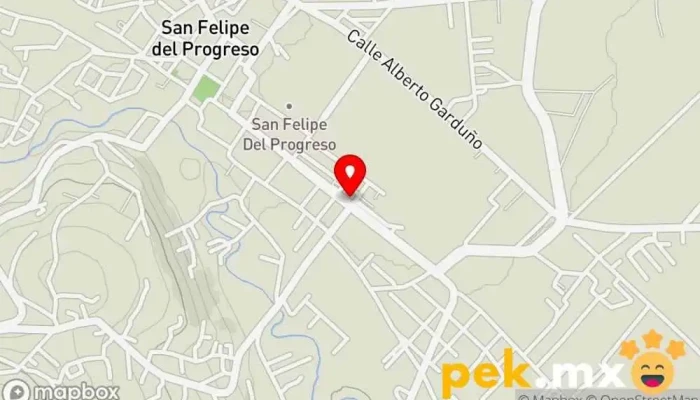 mapa de Servicio Electrico Garduño Taller de automóviles en San Felipe del Progreso