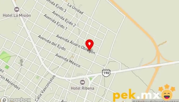 mapa de Servicio eléctrico industrial Mandujano Taller de reparación de motores eléctricos en San Pedro Tapanatepec