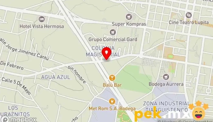 mapa de Servicio Eléctrico Jímenez Servicio de reparación de sistemas eléctricos para automóviles en Santiago Tianguistenco de Galeana