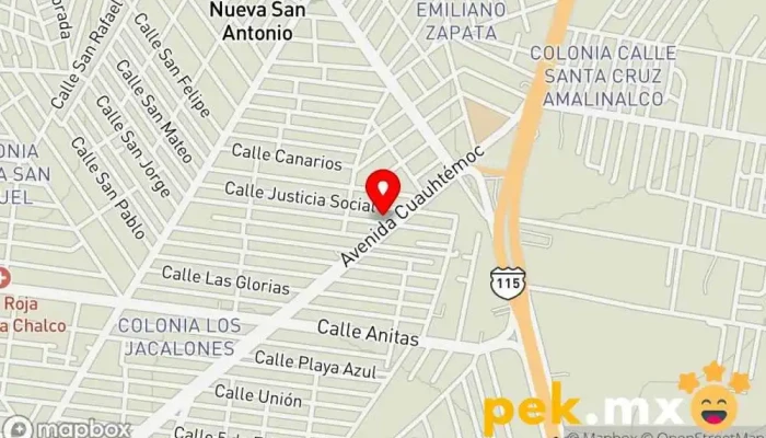 mapa de Servicio Eléctrico Rodriguez Servicio de reparación de sistemas eléctricos para automóviles en Chalco de Díaz Covarrubias