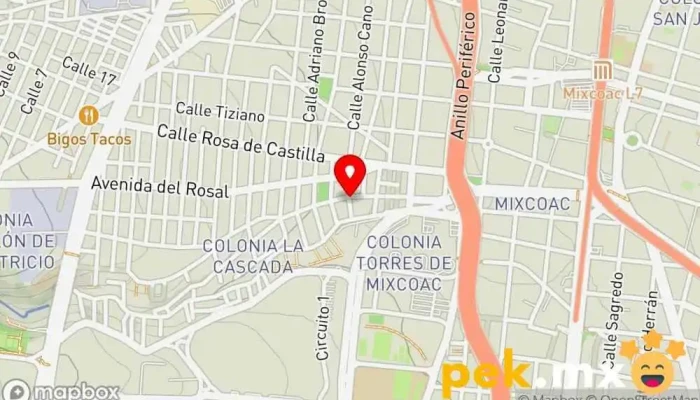 mapa de SERVICIO ELÉCTRICO RODRÍGUEZ Servicio de reparación de sistemas eléctricos para automóviles en Álvaro Obregón, Ciudad de México