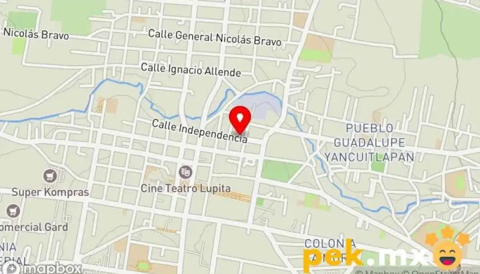 mapa de Servicio Electrico ¨Rojas¨ Taller de reparación de automóviles en Santiago Tianguistenco de Galeana