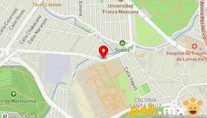mapa de Servicio Eléctrico Tavares Servicio de reparación de sistemas eléctricos para automóviles en Naucalpan de Juárez