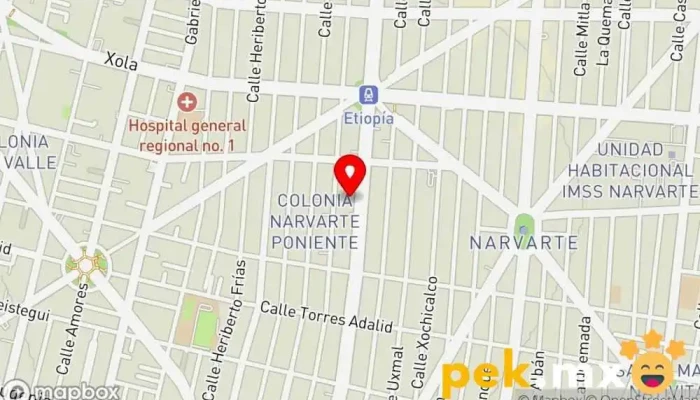 mapa de Servicios Cuauhtémoc Fontanero, Electricista, Cerrajero, Tienda de herramientas en Benito Juárez, Ciudad de México