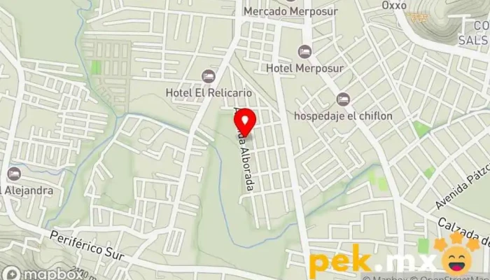 mapa de Servicios de electricidad residencial e industrial Contratista general en San Cristóbal de las Casas