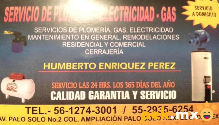 Servicios De Plomeria Y Electricidad Humberto Enriquez Perez -  Precios - Ciudad de México