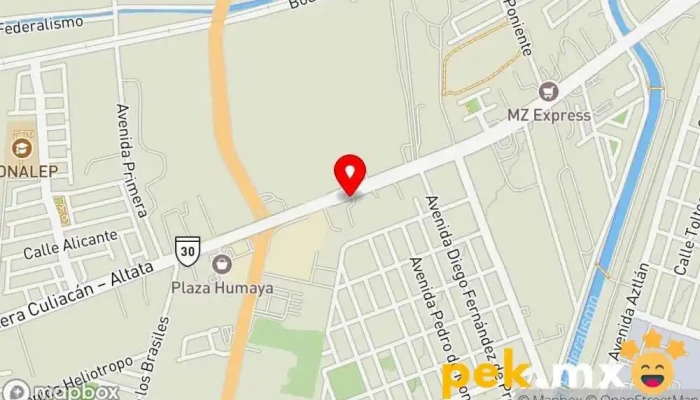 mapa de Servicios Eléctricos e Ingeniería, S.A. de C.V. Compañía eléctrica, Tienda de electricidad en Culiacán Rosales