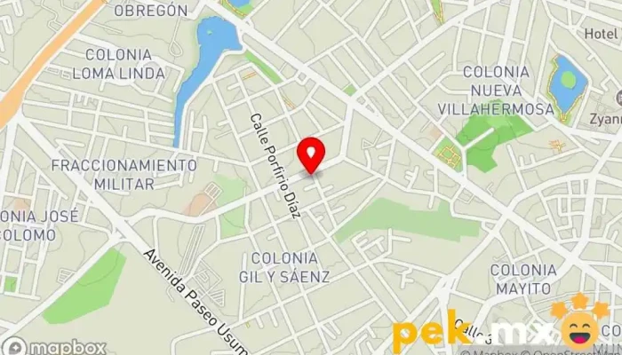 mapa de Servicios Especializados en Alta Cerrajería Cerrajero en Villahermosa