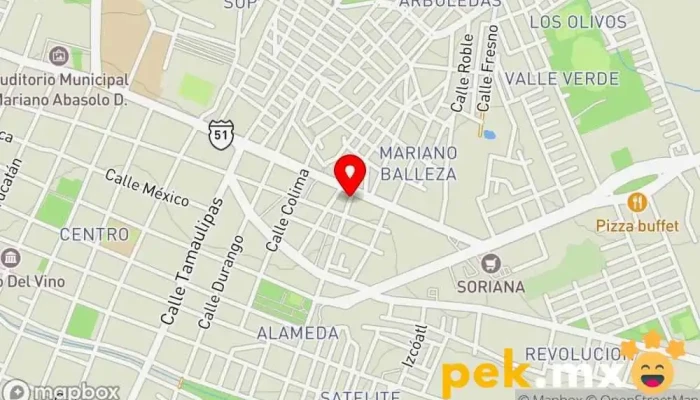 mapa de Servicios Generales Quintero Electricista, Servicio de impermeabilización, Pintor, Pintura, Fontanero en Dolores Hidalgo Cuna de la Independencia Nacional