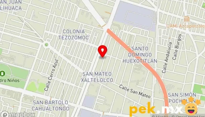 mapa de SERVICIOS INTEGRALES DE ENERGIA ELECTRICA SA DE CV Electricista en Azcapotzalco, Ciudad de México
