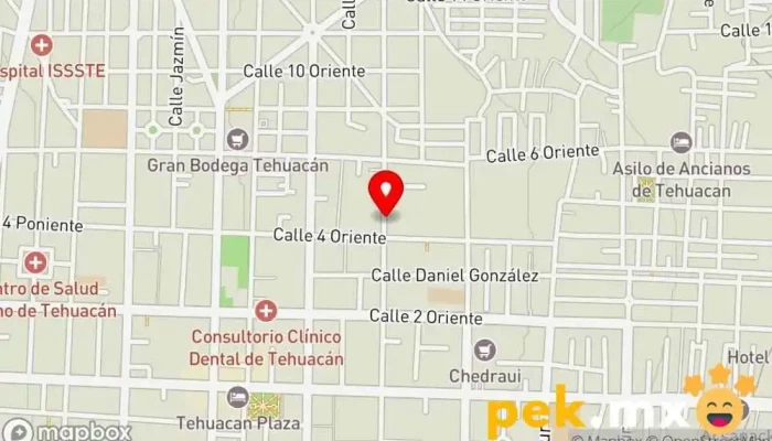 mapa de SISEM Electricista en Tehuacán