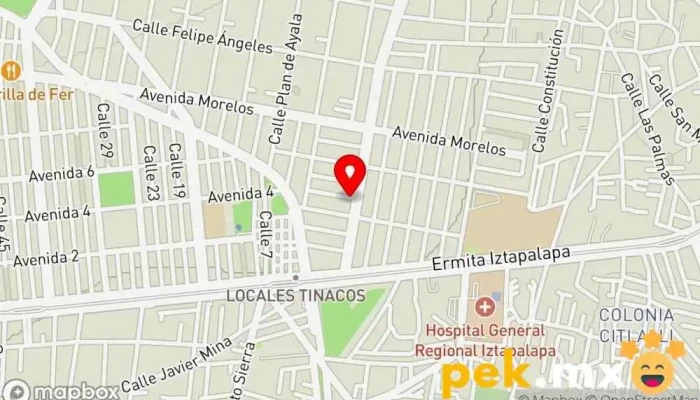 mapa de SIVALMEX Servicio de instalación eléctrica en Iztapalapa, Ciudad de México