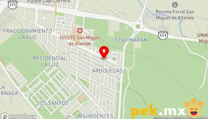 mapa de Soluciones Eléctricas E Hidráulicas Electricista en San Miguel de Allende