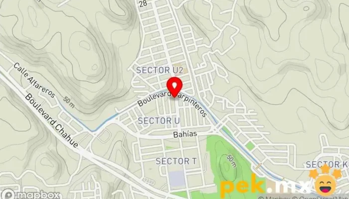 mapa de Soluciones en Mantenimiento: Electricidad, Aires Acondicionados, Plomería y Electrodomesticos Persona de mantenimiento en Bahías de Huatulco