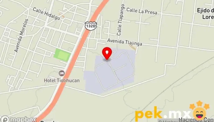 mapa de Subestacion Electrica TEOTIHUACAN Zona De Transmisión Metropolitana Oficina del gobierno federal en San Lorenzo Tlalmimilolpan