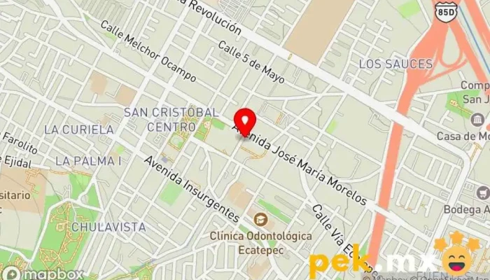 mapa de Super Servicio Gutiérrez Electricista en Ecatepec de Morelos