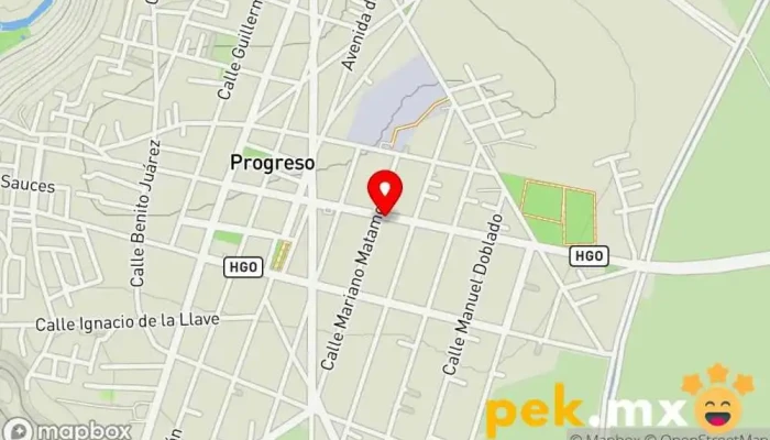 mapa de Surtidor eléctrico El capi Tienda de iluminación en Progreso de Obregón
