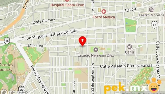 mapa de SUTEYM ISSEMYM Sindicato en Toluca de Lerdo