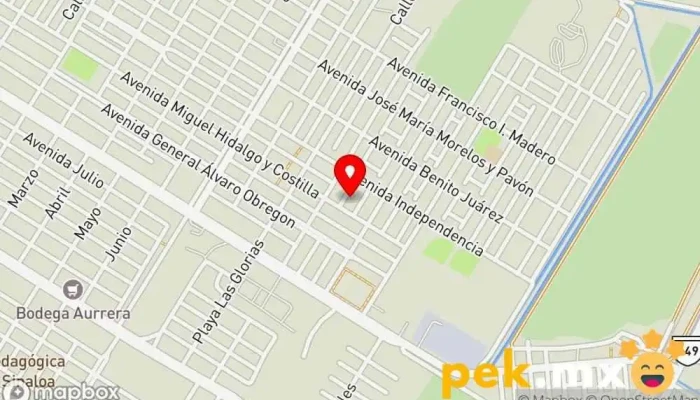 mapa de Taller eléctrico automotriz Villegas Servicio de reparación de sistemas eléctricos para automóviles en Los Mochis