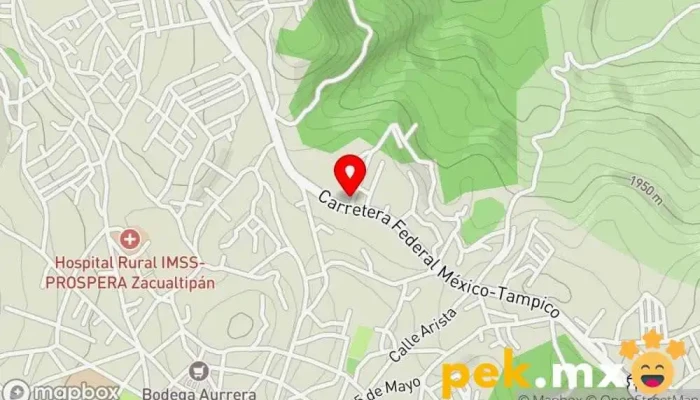 mapa de Taller Eléctrico Don Priciliano Electricista en Zacualtipán