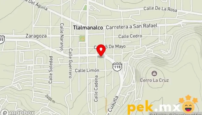 mapa de Taller eléctrico lopez Taller de reparación de automóviles en Tlalmanalco de Velázquez