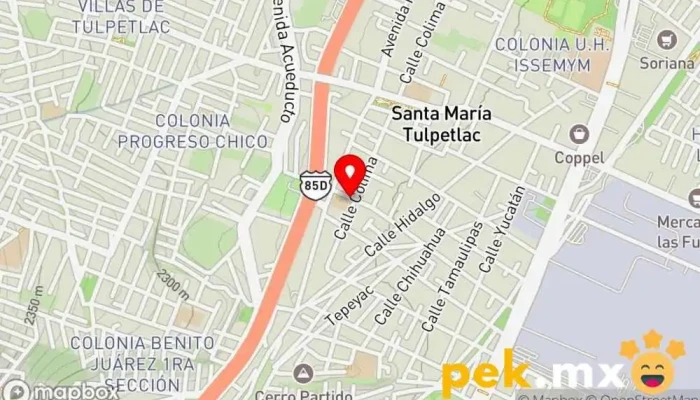 mapa de Tecnico Electricista Residencial Electricista en Ecatepec de Morelos