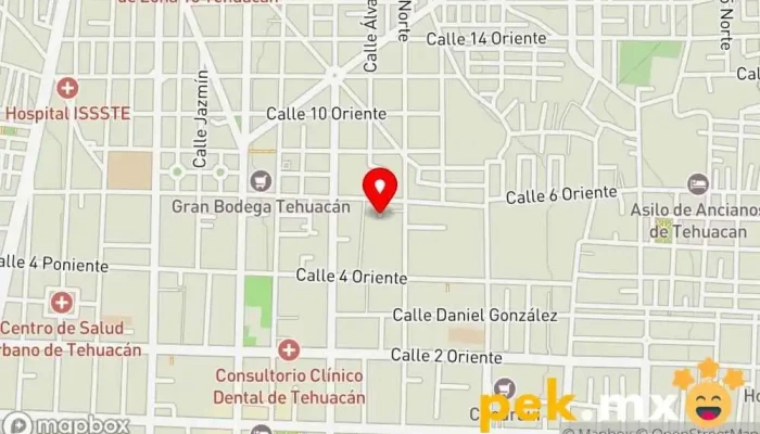 mapa de Tecnilight Iluminación Electricista en Tehuacán