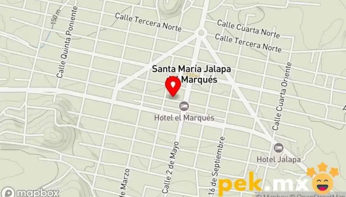 mapa de tecnoServicio Servicio de reparación de electrodomésticos en Santa María Jalapa del Marqués