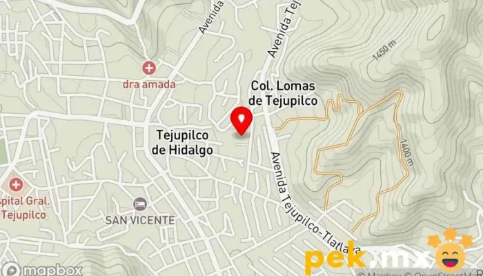 mapa de Tejupilco  en Estado de México