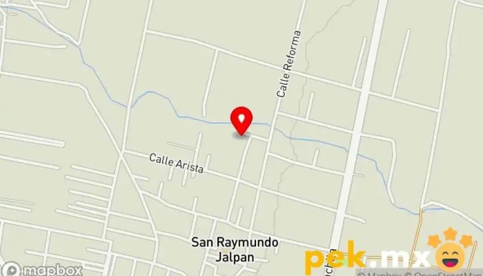 mapa de Telesecundaria Escuela en San Raymundo Jalpan