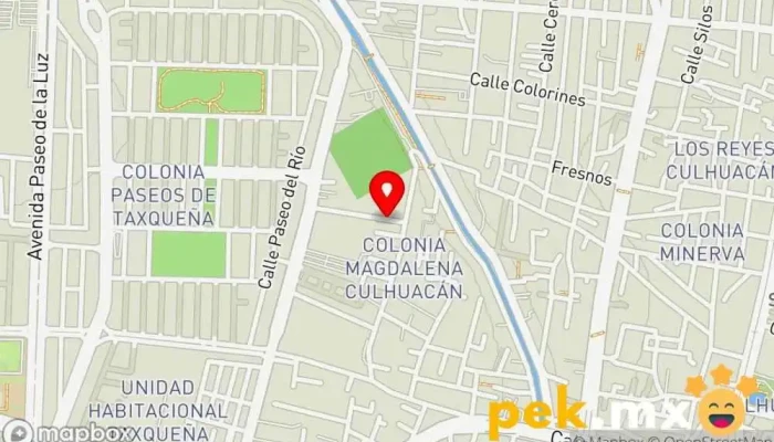 mapa de Trabajos de plomería, cerrajería, electricidad y mantenimiento residencial - Reparaciones González Servicio de instalación eléctrica, Herrero, Albañil en Coyoacán, Ciudad de México