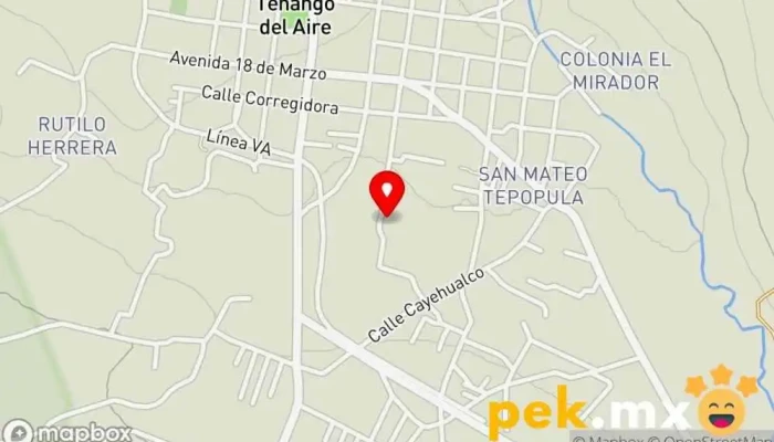 mapa de URIS TENANGO DEL AIRE Médico en San Mateo Tepopula
