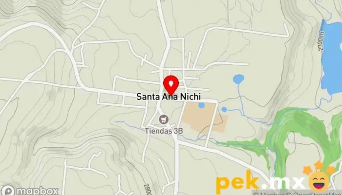 mapa de Villa Santa Ana Nichi Oficina de gobierno local en Santa Ana Nichi