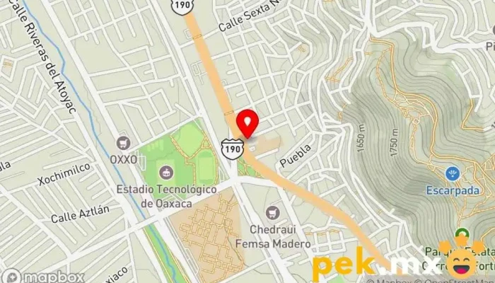 mapa de Wisdom Oaxaca Proveedor de materiales de construcción en Oaxaca de Juárez